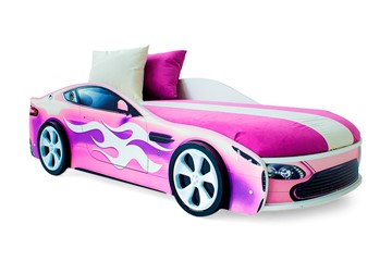 Детская кровать-машина Бондимобиль розовый в Сыктывкаре