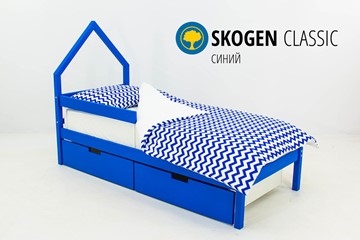 Детская кровать-домик мини Skogen синия в Сыктывкаре