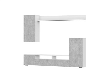 Набор мебели в гостиную МГС-4, белый/цемент светлый в Сыктывкаре