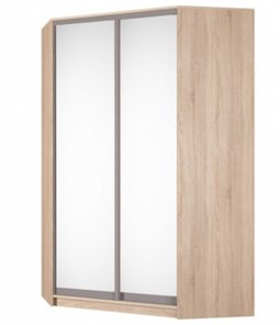 Шкаф угловой Аларти (YA-230х1400(602) (10) Вар. 5; двери D5+D5), с зеркалом в Сыктывкаре