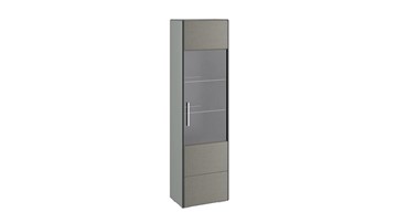 Шкаф одностворчатый Наоми для посуды, цвет Фон серый, Джут ТД-208.07.25 в Сыктывкаре