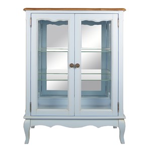 Шкаф 2-дверный Leontina для посуды (ST9318B) Голубой в Сыктывкаре