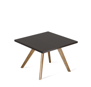 Журнальный столик SHT-S39 / SHT-TT 60/60 ЛДСП (венге луизиана/брашированный коричневый) в Сыктывкаре