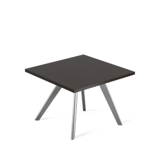 Квадратный столик SHT-S39 / SHT-TT 60/60 ЛДСП (венге луизиана/серый) в Сыктывкаре