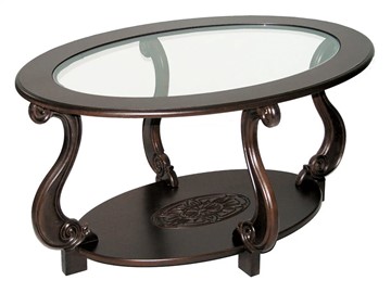 Стеклянный столик Овация-С, темно-коричневый в Сыктывкаре