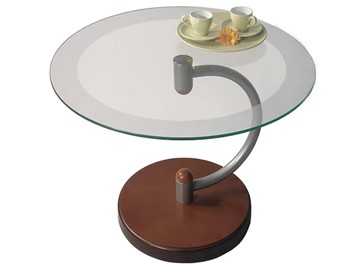 Стеклянный столик в гостиную Дуэт 13Н (металлик средне-коричневый) в Сыктывкаре