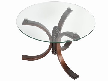 Стеклянный столик в гостиную Лорд (темно-коричневый) в Сыктывкаре