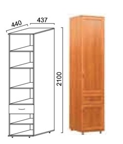 Распашной шкаф Александра-1, ПР-4, шимо светлый, МДФ с кожзамом в Сыктывкаре