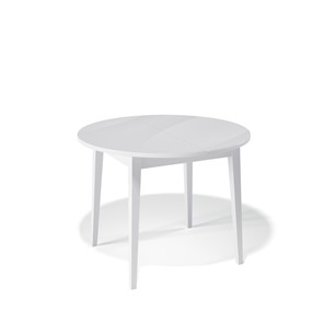 Стеклянный стол Kenner 1000M (Белый/Стекло белое сатин) в Сыктывкаре