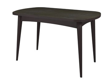 Овальный стол Ялта с цилиндрическими опорами Венге/Ясень Анкор темный в Сыктывкаре