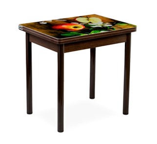 Кухонный пристенный стол СПА-02 СТФ, венге/фотопечать дерево/опоры коричневый в Сыктывкаре