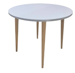 Кухонный стол круглый Creo-line Серый камень 90*90 см ЛДСП в Сыктывкаре