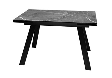 Керамический стол DikLine DKL140 Керамика Черный мрамор/опоры черные (2 уп.) в Сыктывкаре