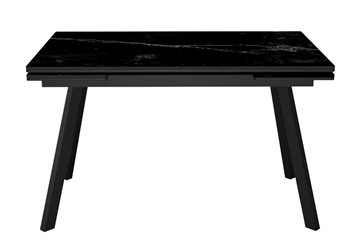 Раскладной стол DikLine SKA125 Керамика Черный мрамор/подстолье черное/опоры черные (2 уп.) в Сыктывкаре