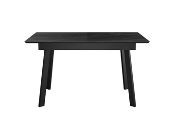 Керамический кухонный стол DikLine SKH125 Керамика Черный мрамор/подстолье черное/опоры черные (2 уп.) в Сыктывкаре