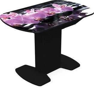 Обеденный раздвижной стол Корсика исп. 2 Фотопечать (Цветы №30) 1200(1515)*800 в Сыктывкаре