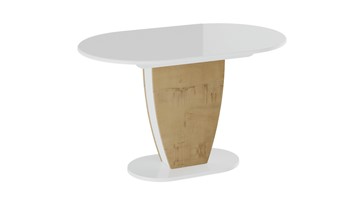 Стол раздвижной Монреаль тип 1 (Белый глянец/Бунратти) в Сыктывкаре