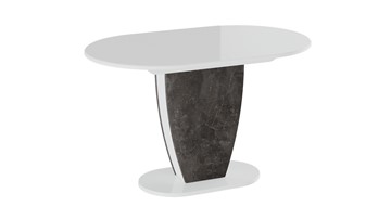 Кухонный раскладной стол Монреаль тип 1 (Белый глянец/Моод темный) в Сыктывкаре