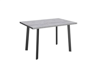 Обеденный раздвижной стол Робин, опоры прямые, цемент светлый в Сыктывкаре