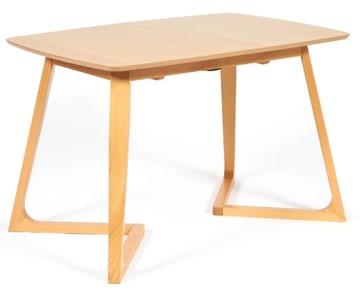 Кухонный раздвижной стол VAKU (Ваку) бук/мдф 80x120+40x75, Натуральный бук арт.13987 в Сыктывкаре
