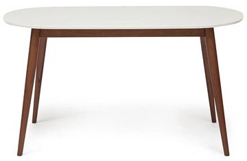 Кухонный обеденный стол MAX (Макс) бук/мдф 140х80х75 Белый/Коричневый арт.10465 в Сыктывкаре