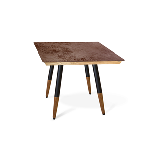 Керамический обеденный стол SHT-TU12 (4 шт.)/ТT8 60/60 (черный/темный орех/прозрачный лак/коричневая сепия) в Сыктывкаре