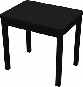 Раздвижной стол Бари дерево №8 (стекло черное/черный) в Сыктывкаре
