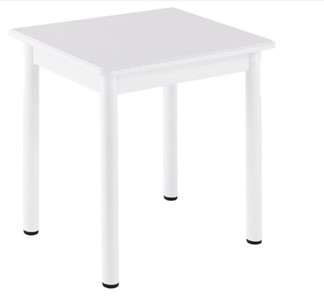 Кухонный пристенный стол НСПА-07 МДФ, белый МДФ/белое дерево/36 прямые трубки белый в Сыктывкаре