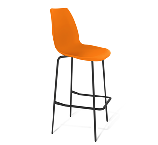 Барный стул SHT-ST29/S29 (оранжевый ral2003/черный муар) в Сыктывкаре