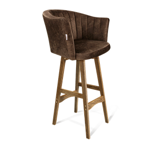 Барный стул SHT-ST42-1 / SHT-S65 (кофейный трюфель/дуб брашированный коричневый) в Сыктывкаре