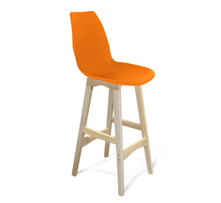 Барный стул SHT-ST29/S65 (оранжевый ral2003/прозрачный лак) в Сыктывкаре