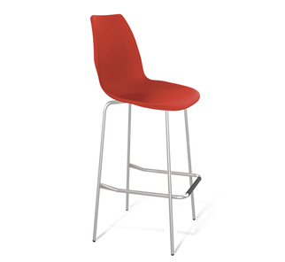 Барный стул SHT-ST29/S29 (красный ral 3020/хром лак) в Сыктывкаре