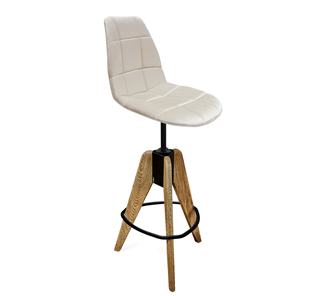 Барный стул SHT-ST29-C/S92 (жемчужный/брашированный коричневый/черный муар) в Сыктывкаре