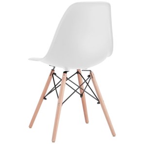 Комплект стульев 4 шт. BRABIX "Eames CF-010", пластик белый, опоры дерево/металл, 532630, 2033A в Сыктывкаре