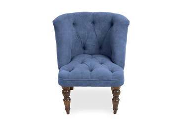 Кресло на ножках Бриджит синий ножки коричневые в Сыктывкаре