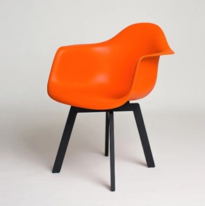 Обеденный стул DSL 330 Grand Black (Оранжевый) в Сыктывкаре