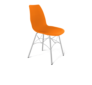 Кухонный стул SHT-ST29/S107 (оранжевый ral2003/хром лак) в Сыктывкаре