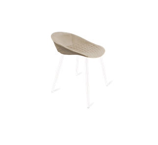 Обеденный стул SHT-ST19-SF1 / SHT-S95-1 (ванильный крем/белый муар) в Сыктывкаре