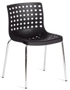 Обеденный стул SKALBERG (mod. C-084-A) 46х56х79 Black (черный) / Chrome (хром) арт.19258 в Сыктывкаре