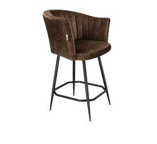 Полубарный стул SHT-ST42-1 / SHT-S148-1 (кофейный трюфель/черный муар) в Сыктывкаре
