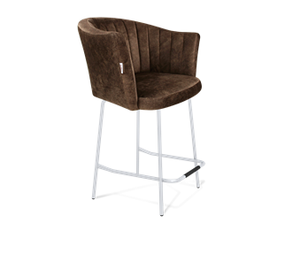 Полубарный стул SHT-ST42-1 / SHT-S29P-1 (кофейный трюфель/хром лак) в Сыктывкаре