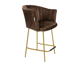 Полубарный стул SHT-ST42-1 / SHT-S29P-1 (кофейный трюфель/золото) в Сыктывкаре