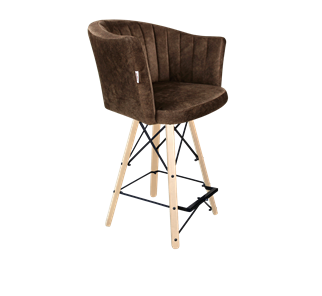 Полубарный стул SHT-ST42-1 / SHT-S80-1 (кофейный трюфель/прозрачный лак/черный) в Сыктывкаре