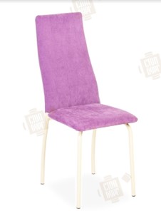 Кухонный стул Волна, каркас металл бежевый, инфинити фиолетовый в Сыктывкаре