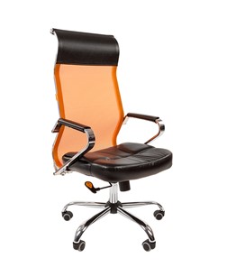 Офисное кресло CHAIRMAN 700 сетка, цвет оранжевый в Сыктывкаре
