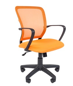 Офисное кресло CHAIRMAN 698 black TW, ткань, цвет оранжевый в Сыктывкаре