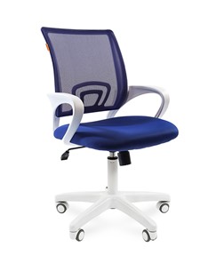 Офисное кресло CHAIRMAN 696 white, ткань, цвет синий в Сыктывкаре