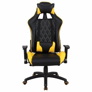Компьютерное кресло Brabix GT Master GM-110 (две подушки, экокожа, черное/желтое) 531927 в Сыктывкаре