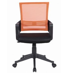 Компьютерное кресло Brabix Balance MG-320 (с подлокотниками, комбинированное черное/оранжевое) 531832 в Сыктывкаре