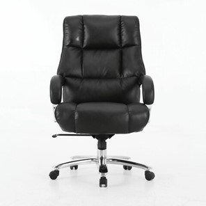 Офисное кресло Brabix Premium Bomer HD-007 (рециклированная кожа, хром, черное) 531939 в Сыктывкаре